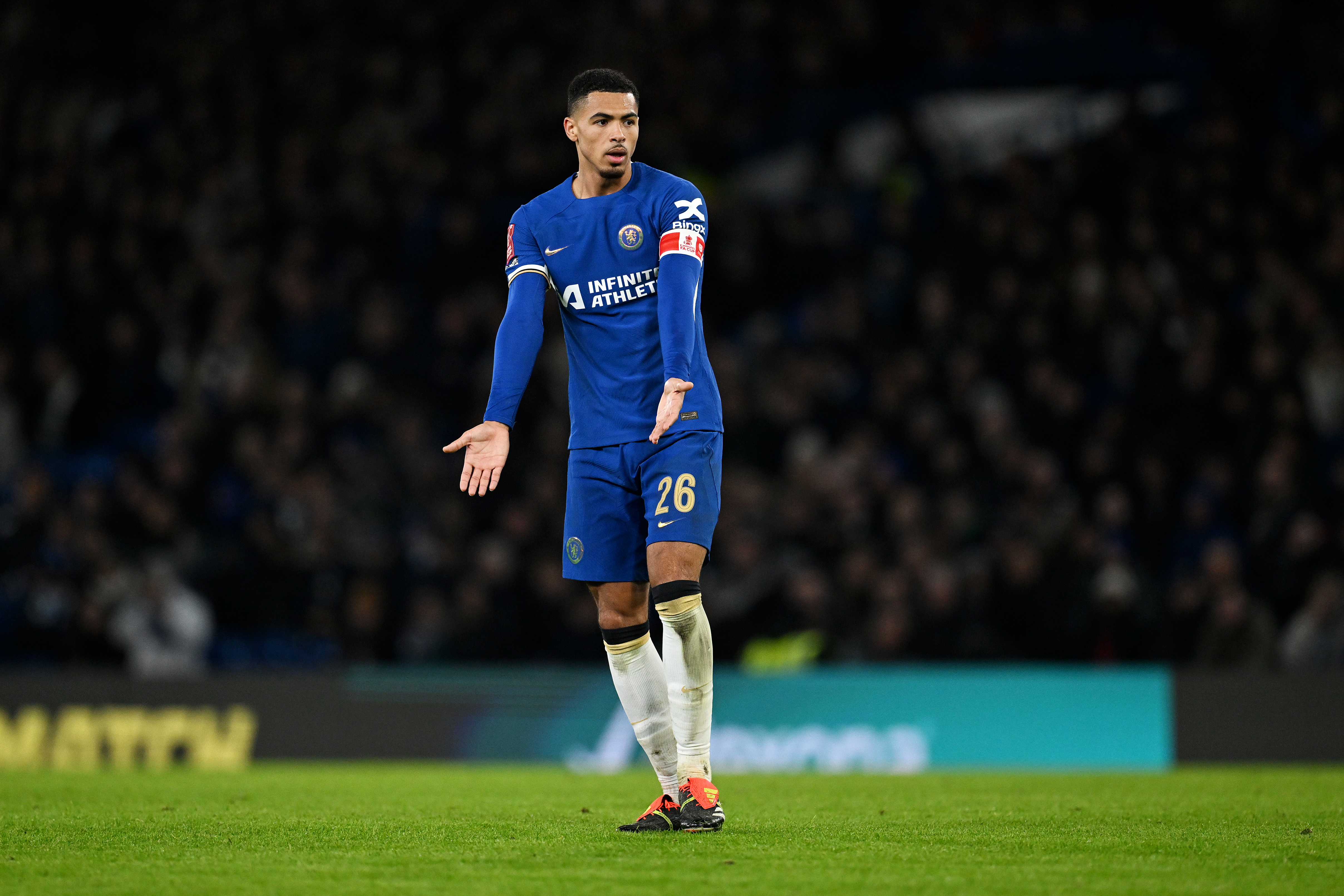 Levi Colwill was in action for Chelsea against Preston