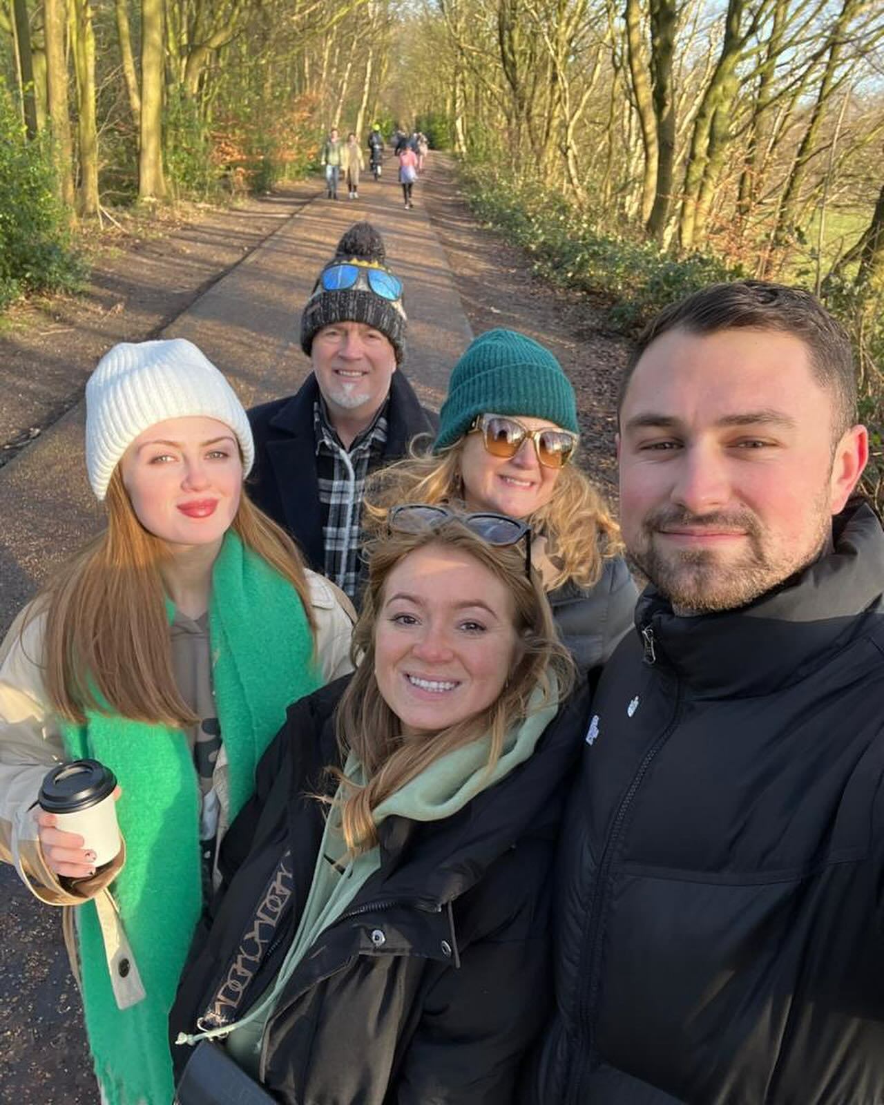 Maisie spent the festive period with her family