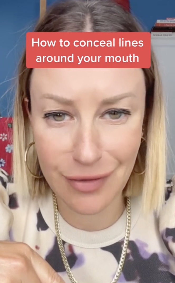 TikTok user Jamie Greenberg has revealed her tips for hiding lip lines