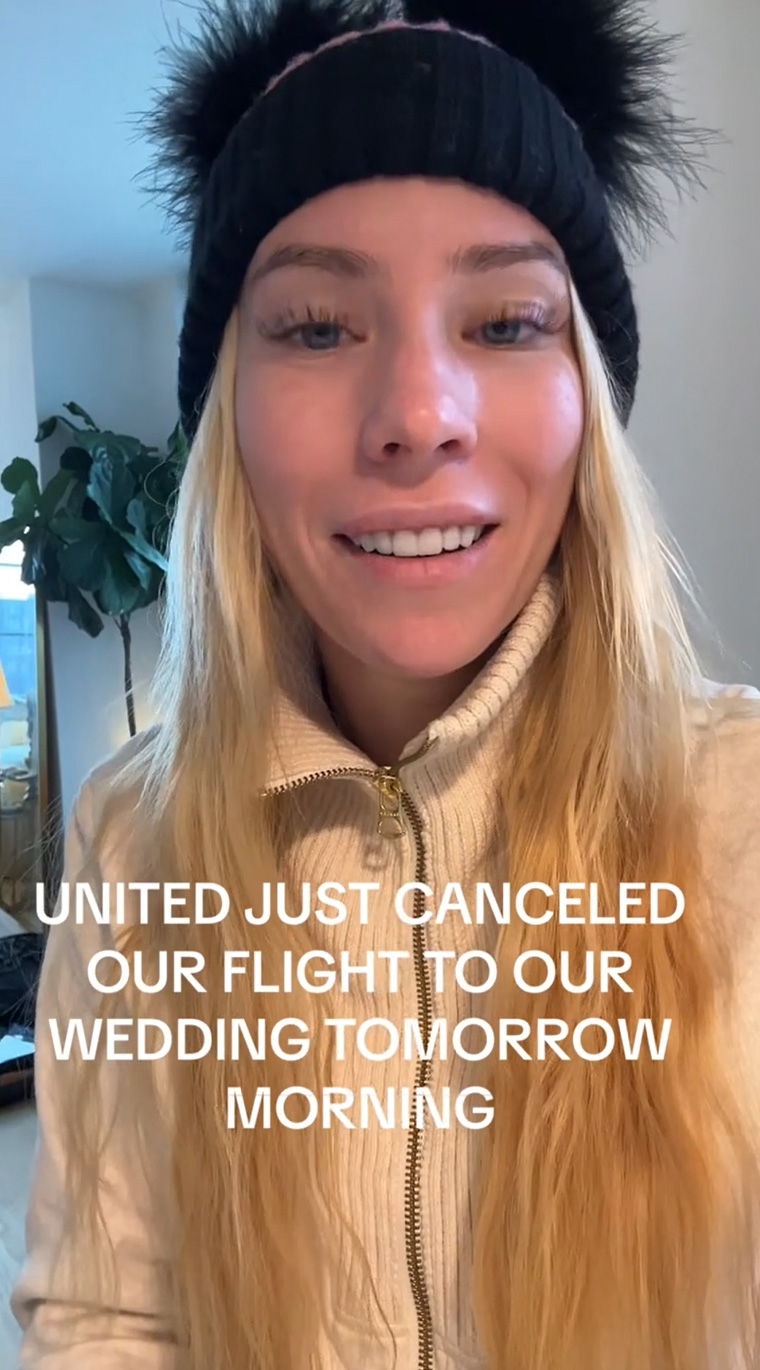 Emma, a content creator, revealed that she and her husband nearly missed their flight to their wedding