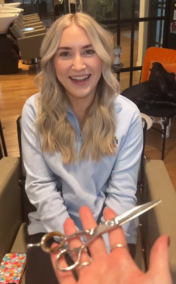 A hair stylist asked her clients how much they thought her professional scissors cost