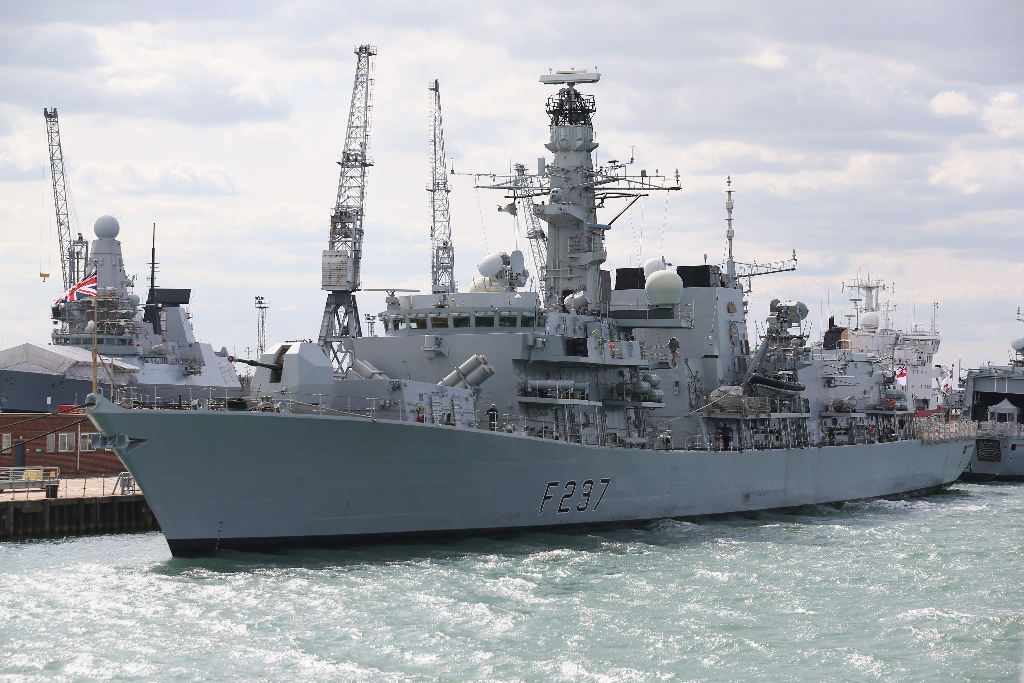 HMS Westminster, pictured, and HMS Argyll will be taken out of action this year