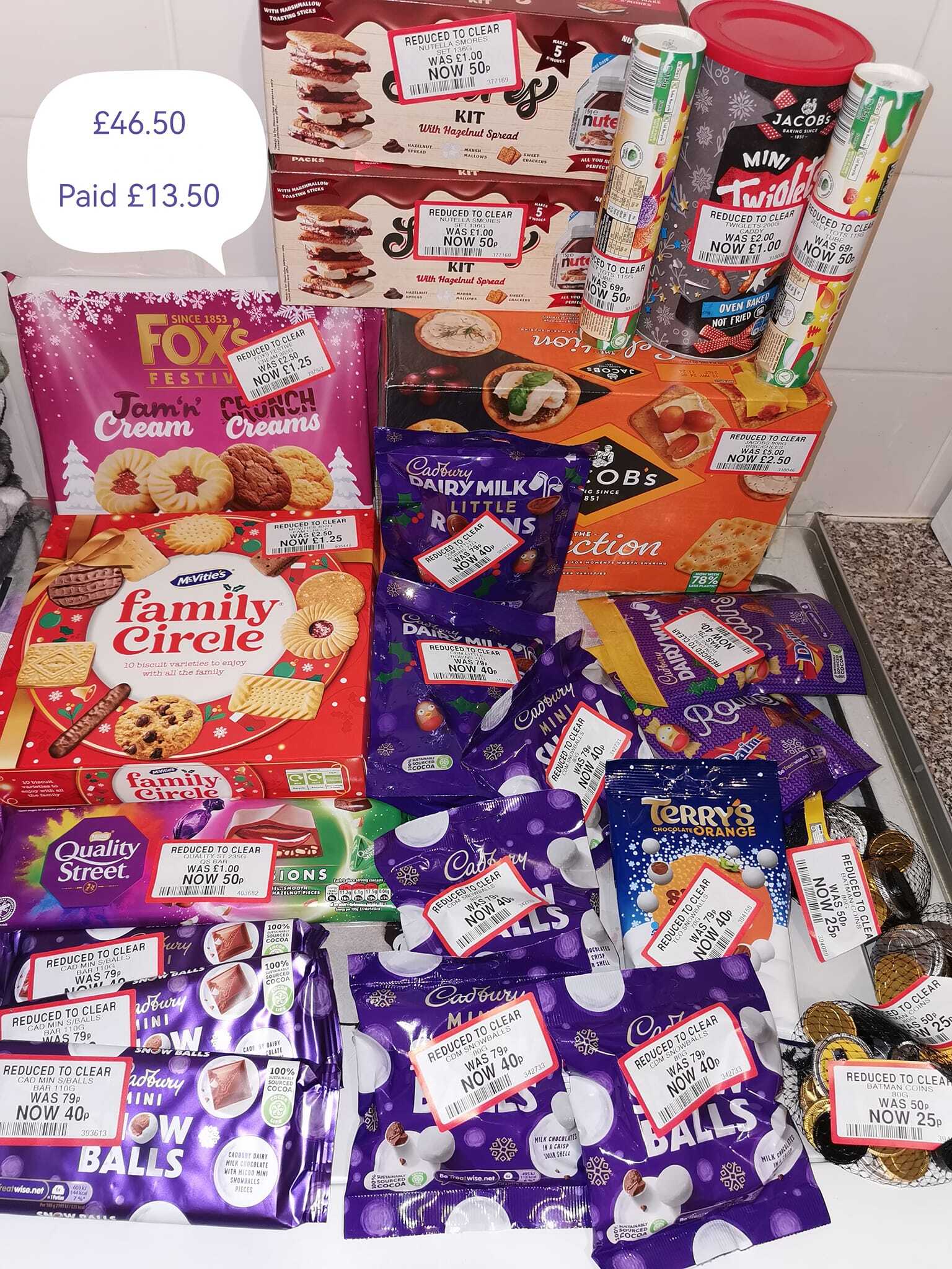 Not only is there chocolates for just 25p, but there's also winter essentials on the cheap too