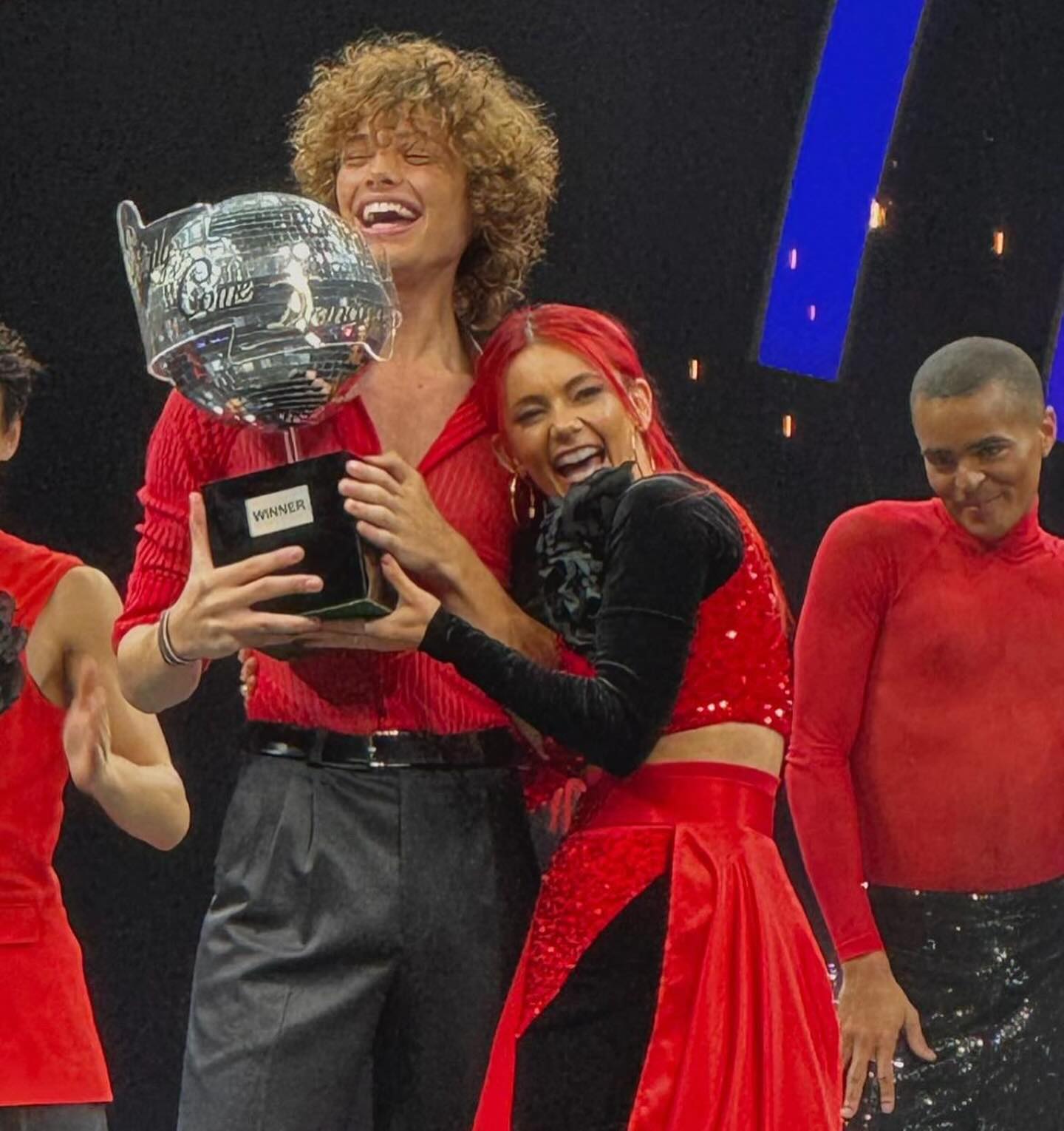 Strictly Come Dancing's Bobby Brazier was seen cuddling up with Dianne Buswell on the show's tour in Birmingham