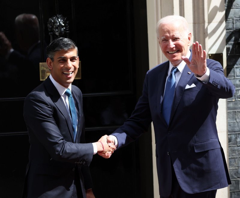 The governments of U.S. President Joe Biden and British Prime Minister Rishi Sunak on Monday jointly sanctioned a network they accuse of plotting to kill Iranian dissidents in their respective countries. File Photo by Hugo Philpott/UPI