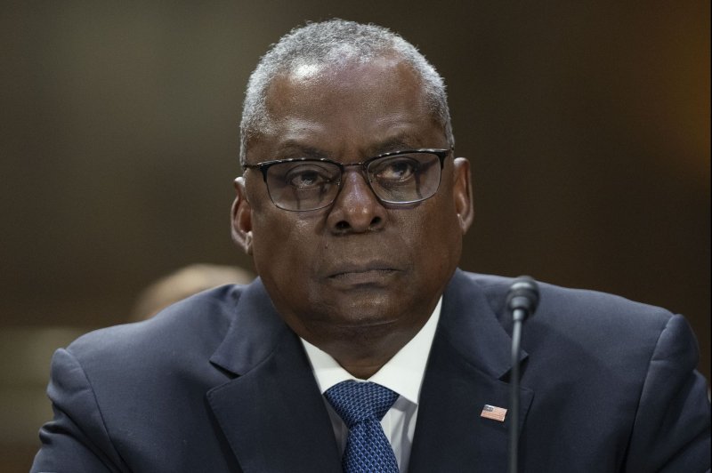 U.S. Secretary of Defense Lloyd Austin looks on during a Senate Appropriations committee hearing at the U.S. Capitol in Washington, D.C., on Oct. 31. Austin was admitted to Walter Reed's intensive care unit on Jan. 1 after experiencing intestinal complications. He remained hospitalized for at least three days without notifying the Biden administration. File Photo by Bonnie Cash/UPI