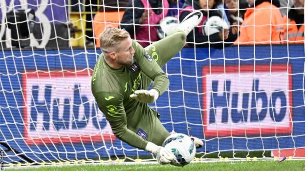 Anderlecht goalkeeper Kasper Schmeichel