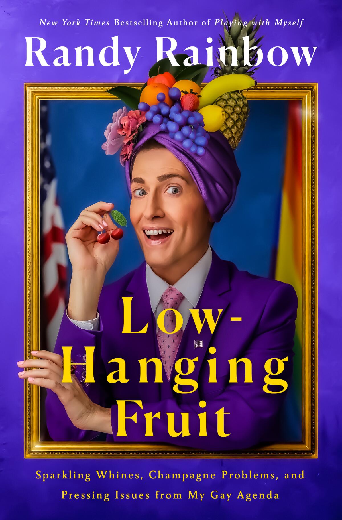 The book jacket of Randy Rainbow's upcoming book, "Low-Hanging Fruit."