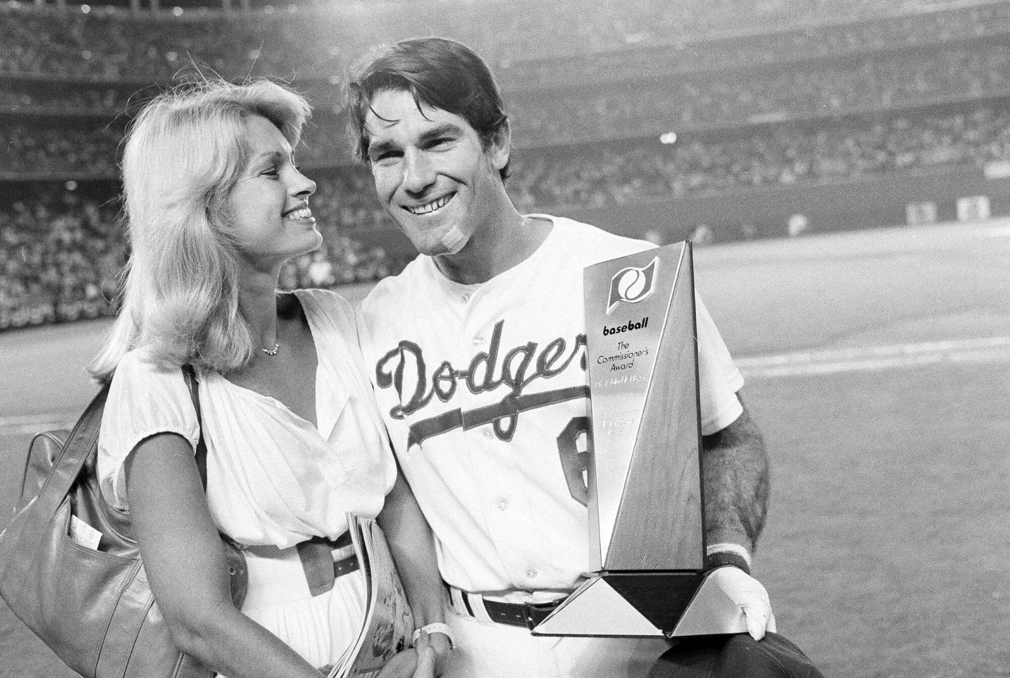 Steve Garvey poses with his then-wife, Cynthia, in 1978.