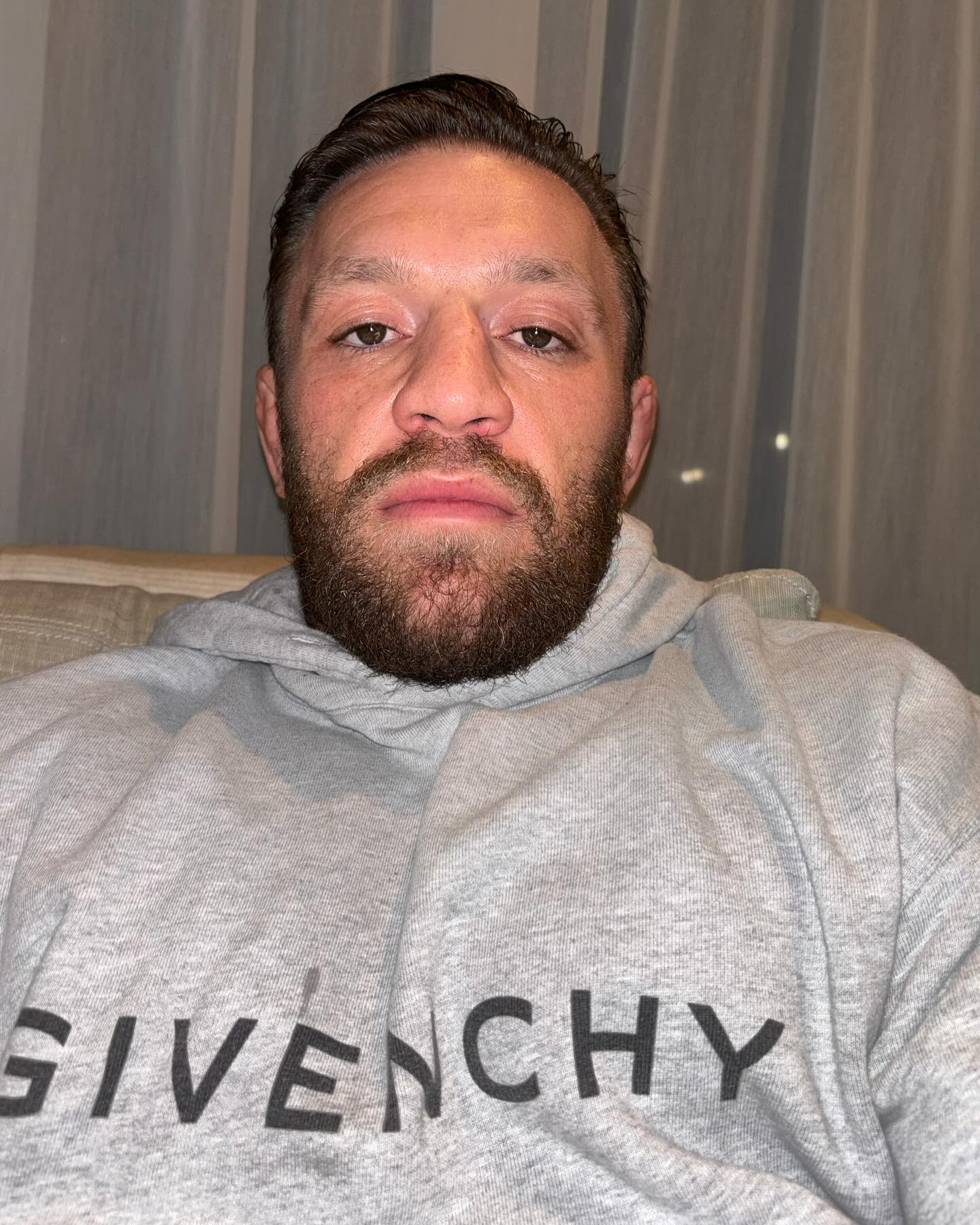 McGregor, 35, also posted this unusual selfie