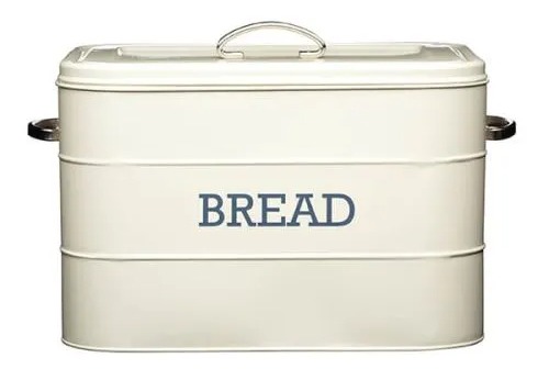 The Living Nostalgia Antique Cream Bread Bincosts is £34.96