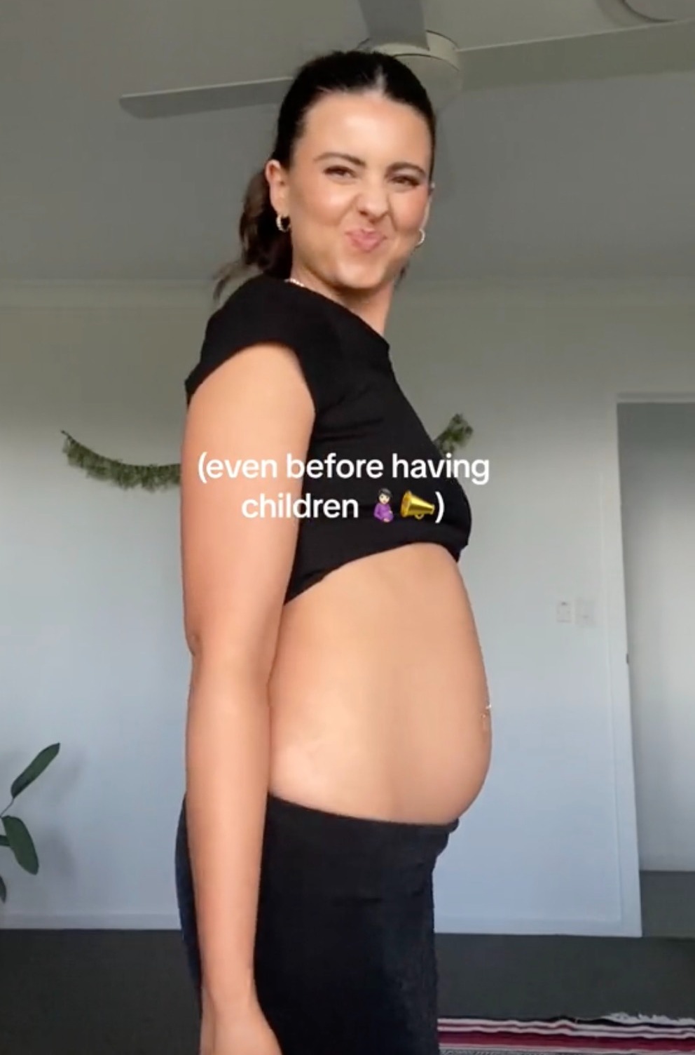 She explained that having stomach fat and cellulite was normal, even if you don't have children