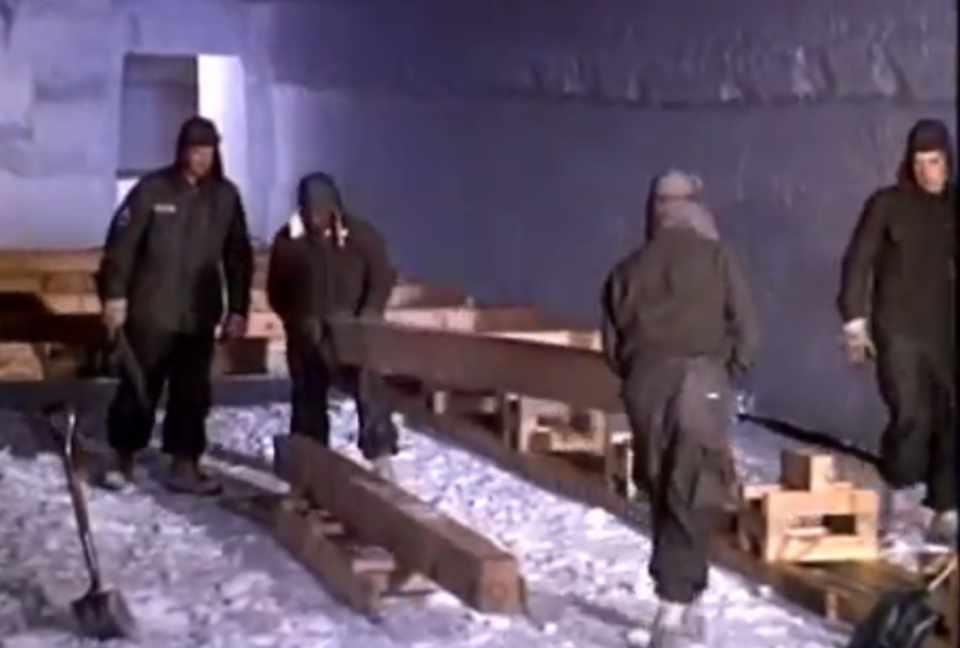 Incredible video shows US Army Engineers on site building the facility