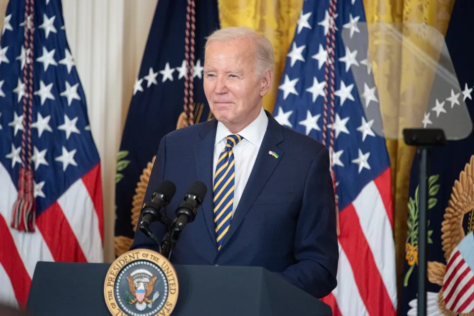 Biden held a rally in Las Vegas on Sunday and told the crowd that they would 'make Donald Trump a loser again'