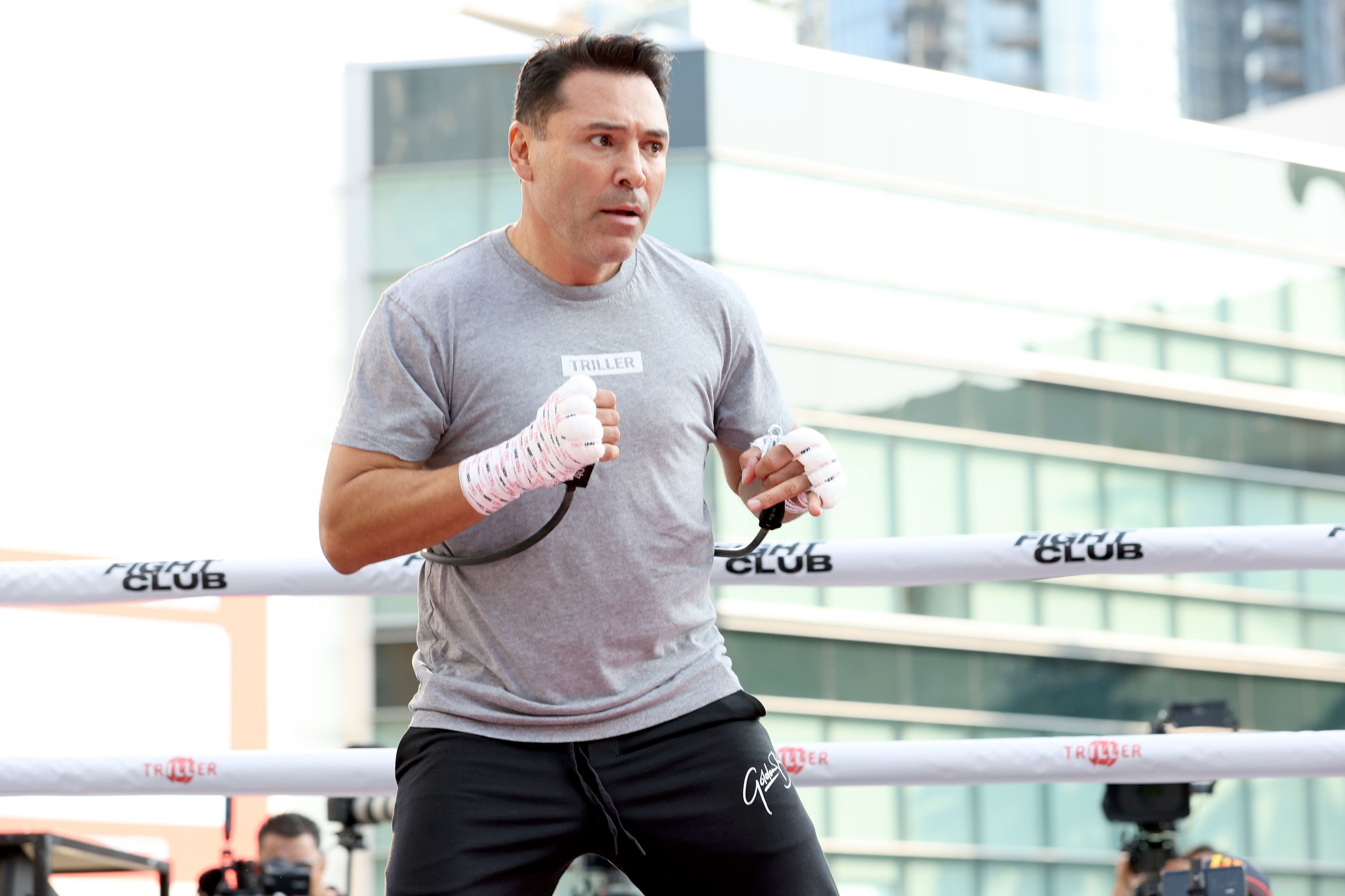 Oscar De La Hoya was due to return to the ring in 2020 but was struck down by Covid