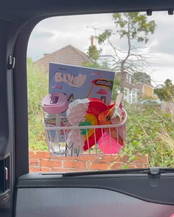 A mum cured her kids' boredom with a simple shower caddy