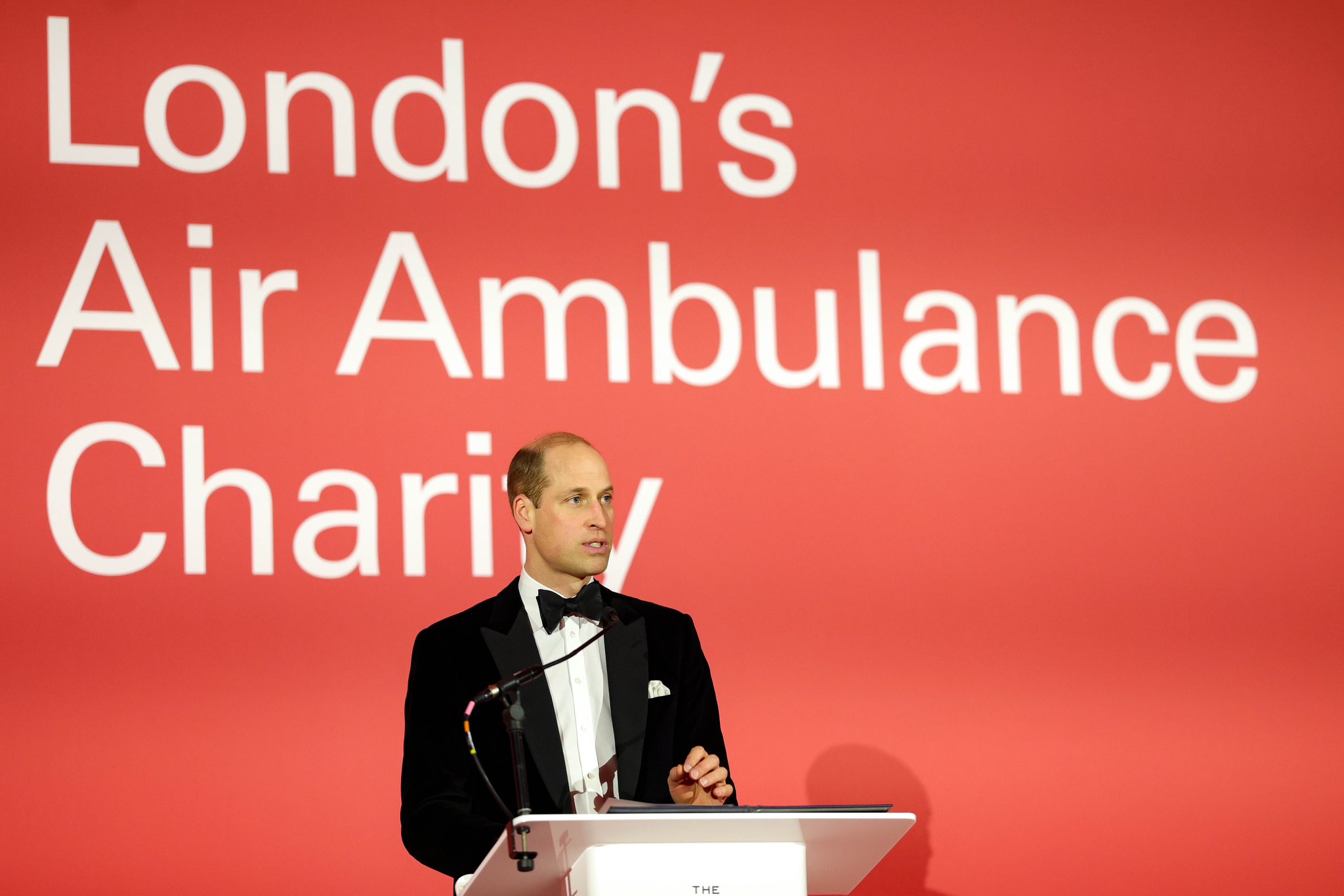 William publicly acknowledged his father's cancer for the first time on Wednesday