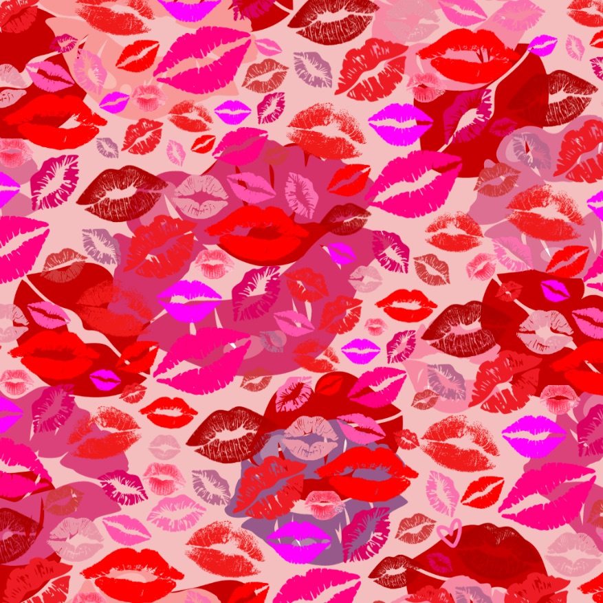 Everyone can see the lipstick kisses, but only those with 20/20 vision can spot the hidden heart in under 20 seconds