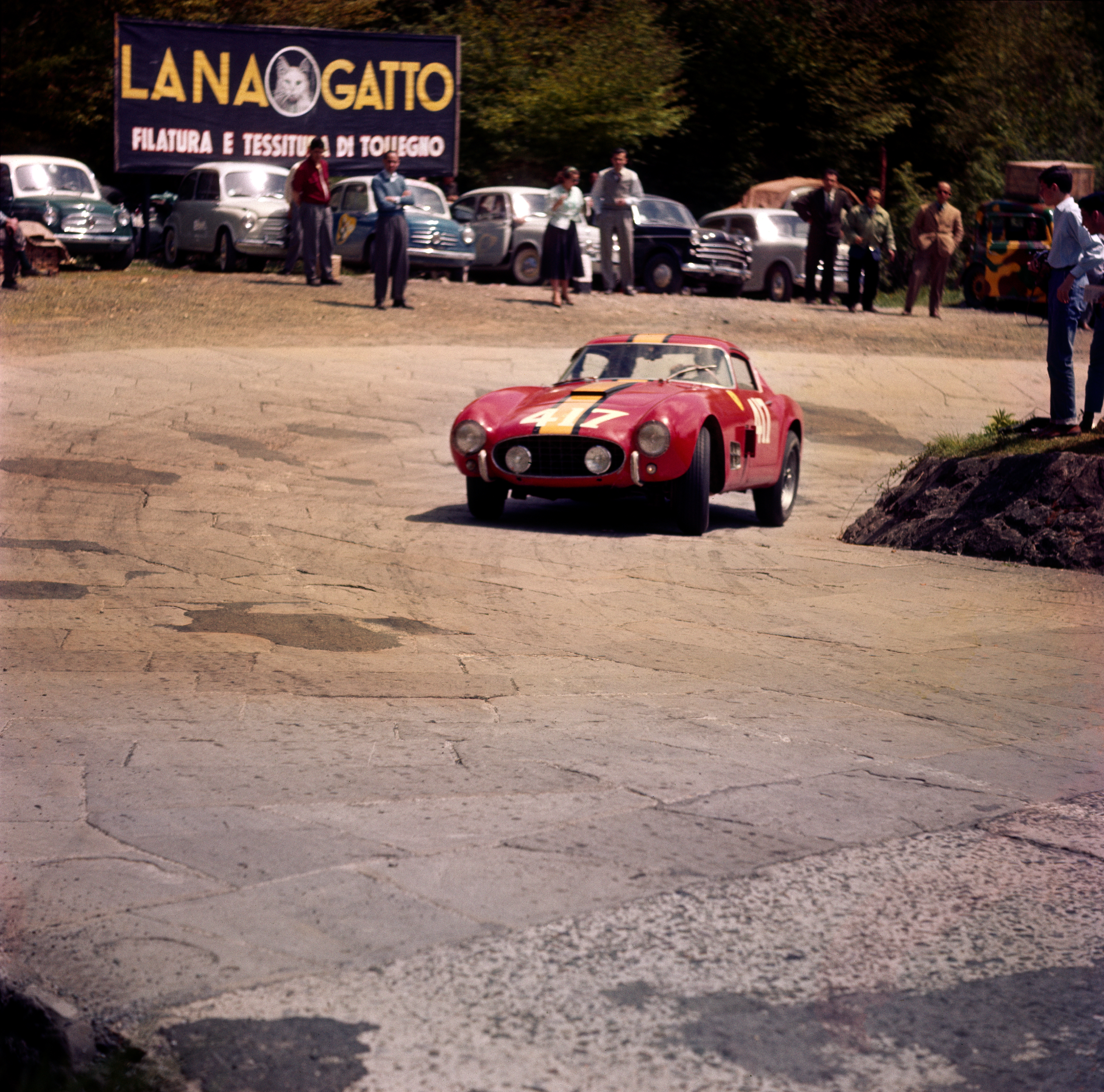Olivier Gendebien and his cousin Jacques Washer in their Ferrari 250GT Tour de France