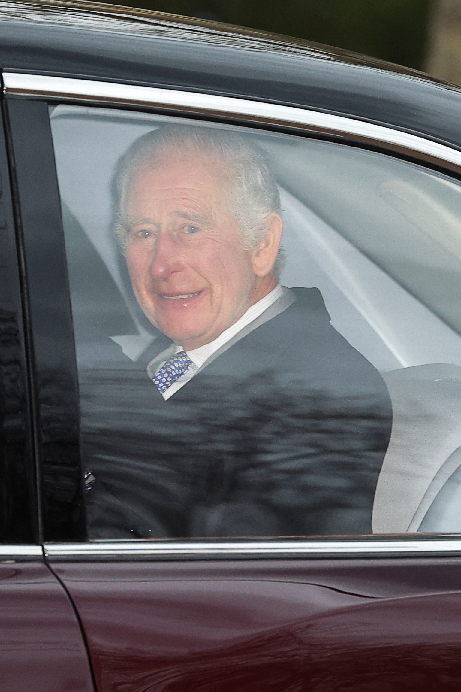 King Charles is seen leaving Clarence House, the day after it was announced he has been diagnosed with cancer, February 6