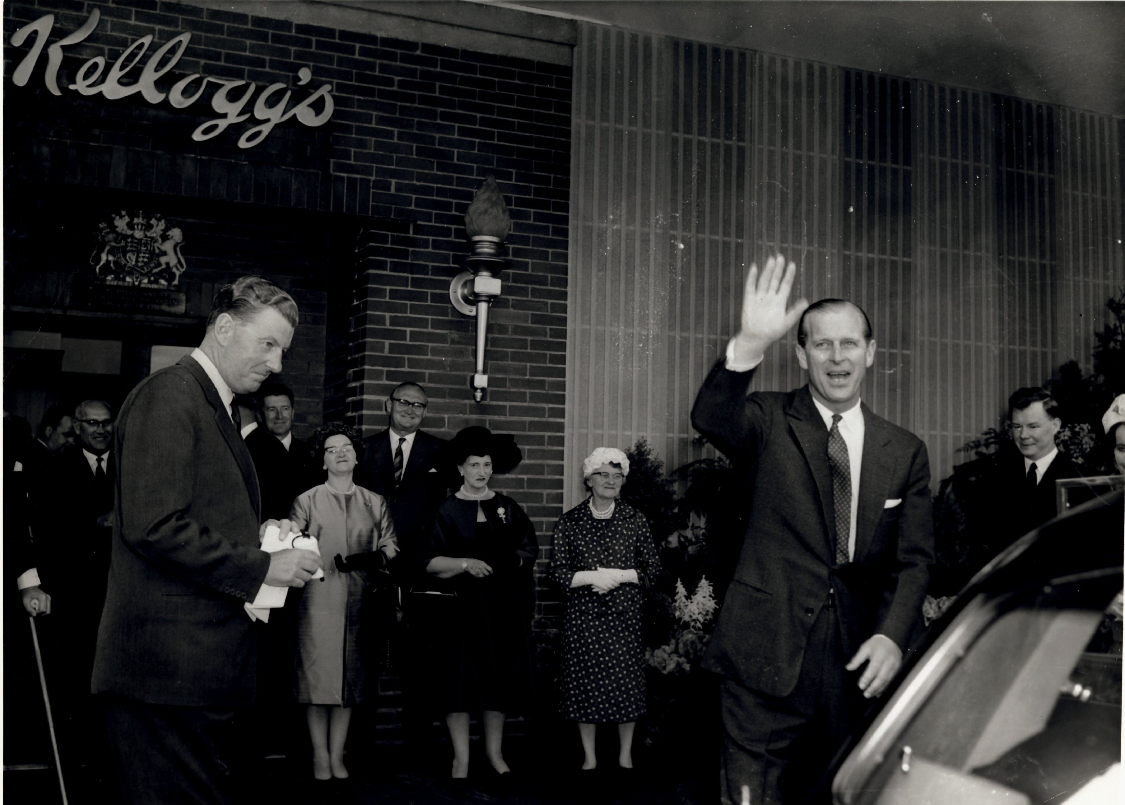 The late Prince Philip visited the factory in Manchester in 1963