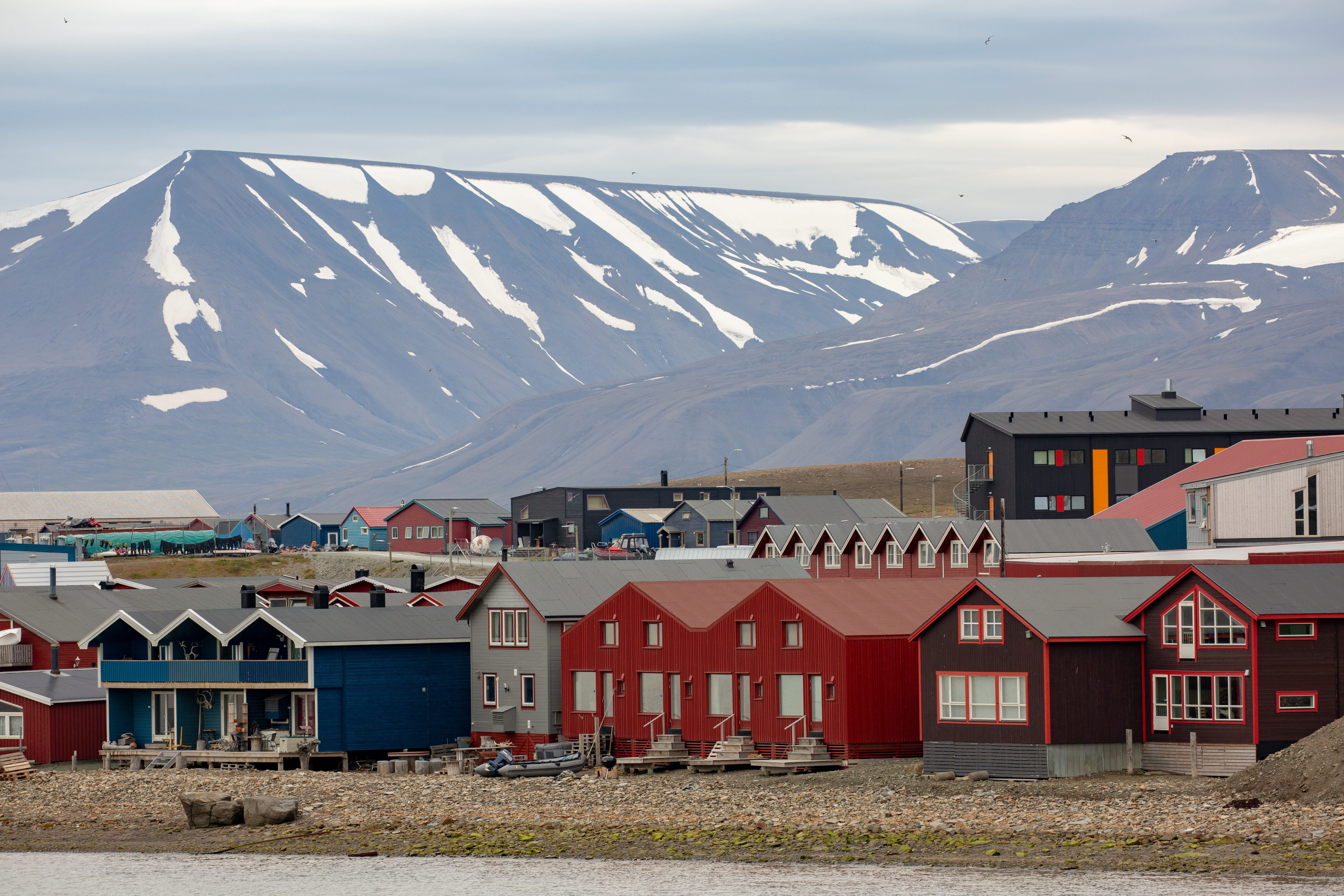 Living in the tiny glacier town is a peaceful life