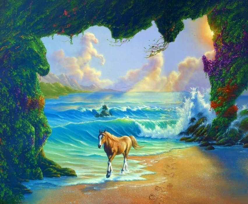 See if you can find the other seven horses in this image