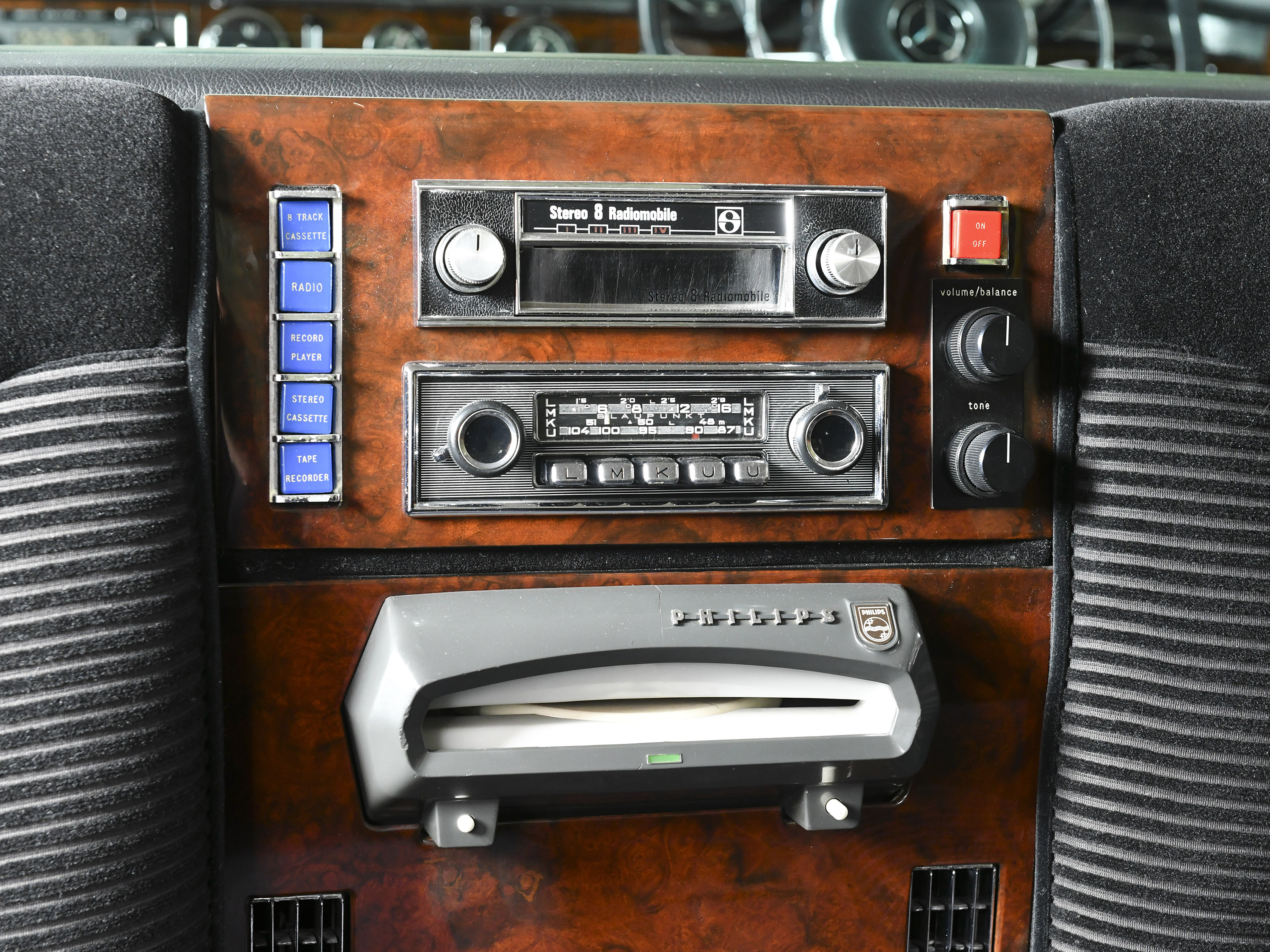 Lennon opted for a high-end radio and speaker system when the motor was made