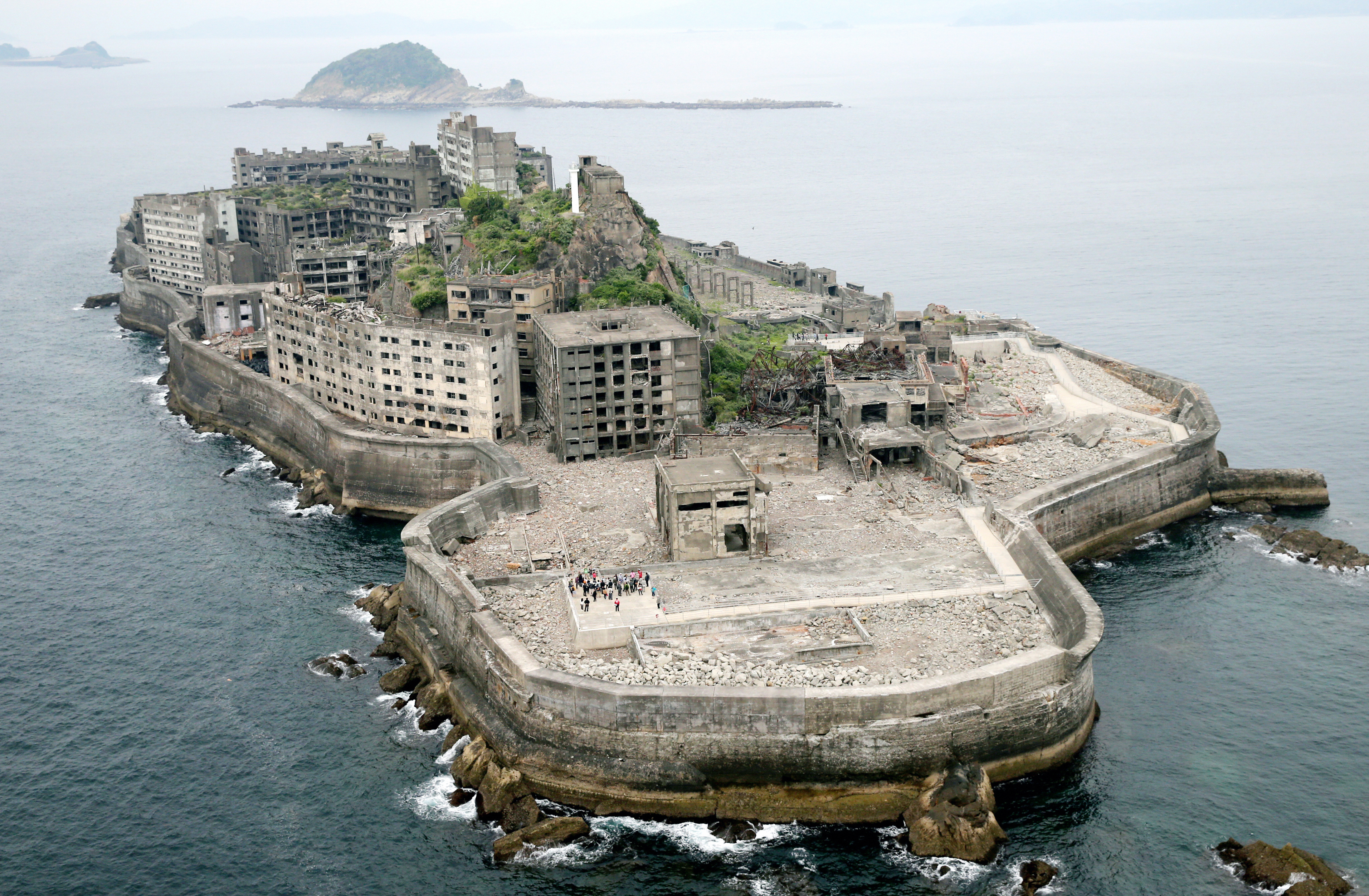 Hashima Island, photographed on April 23, 2015