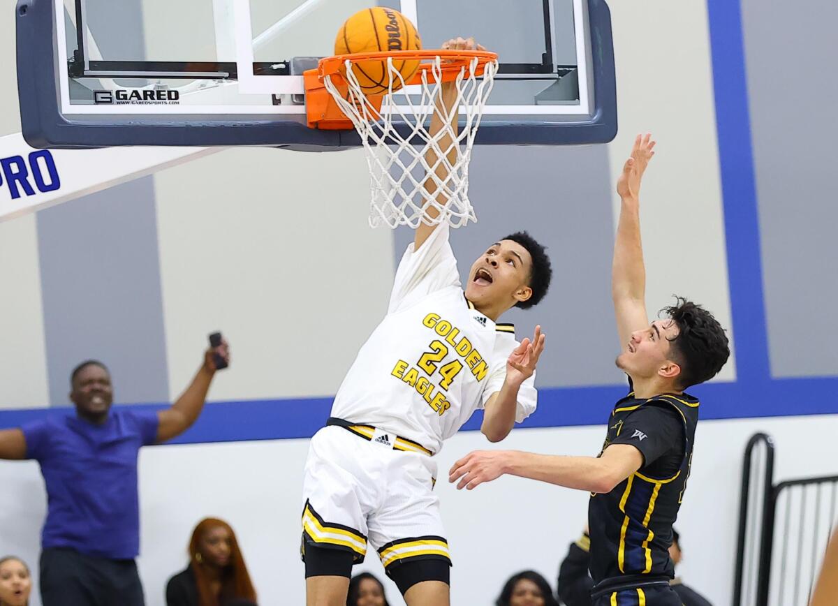 Donald Thompson Jr. dunks for King/Drew.