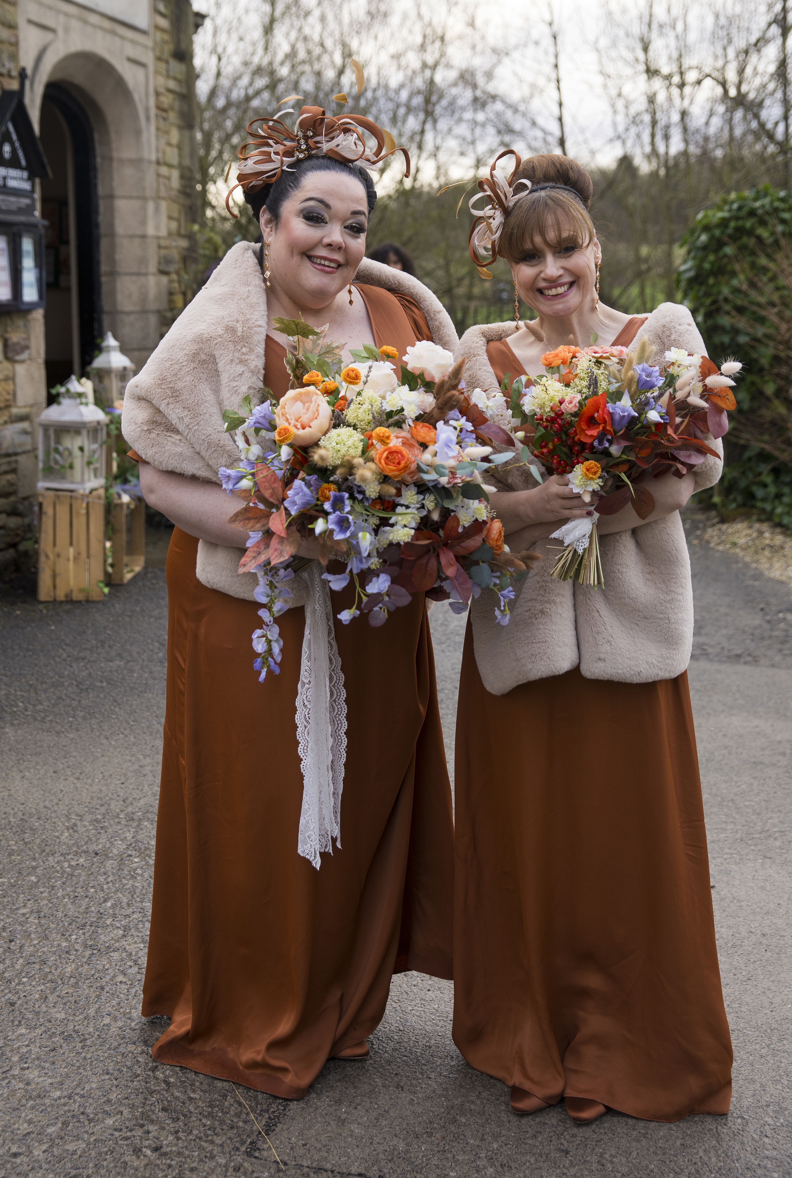 Mandy and Lydia were Belle's bridesmaids but there was no sign of Charity or Chas