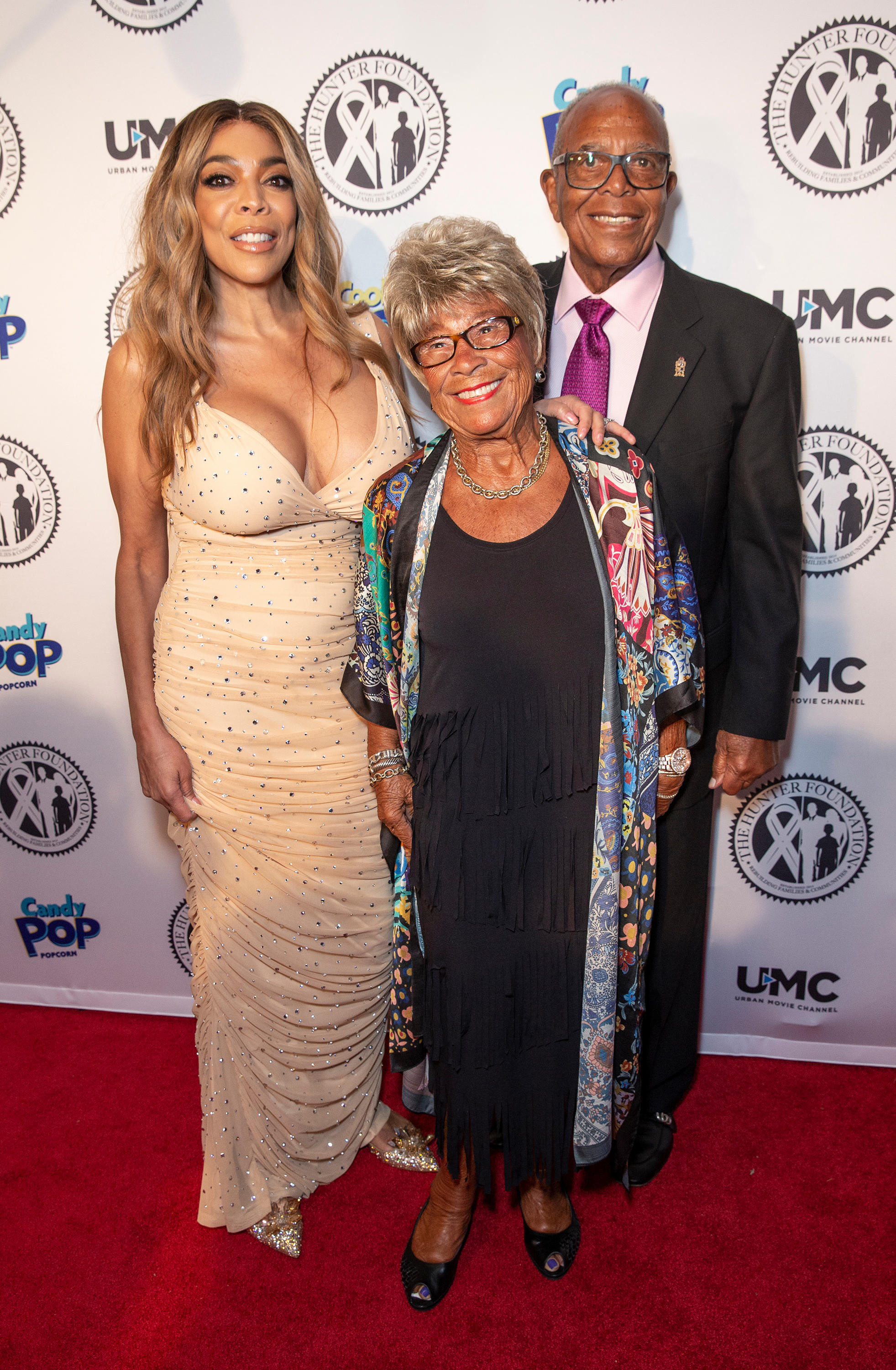 Wendy Williams and her parents Thomas and Shirley attend The Hunter Foundation gala at Hammerstein Ballroom