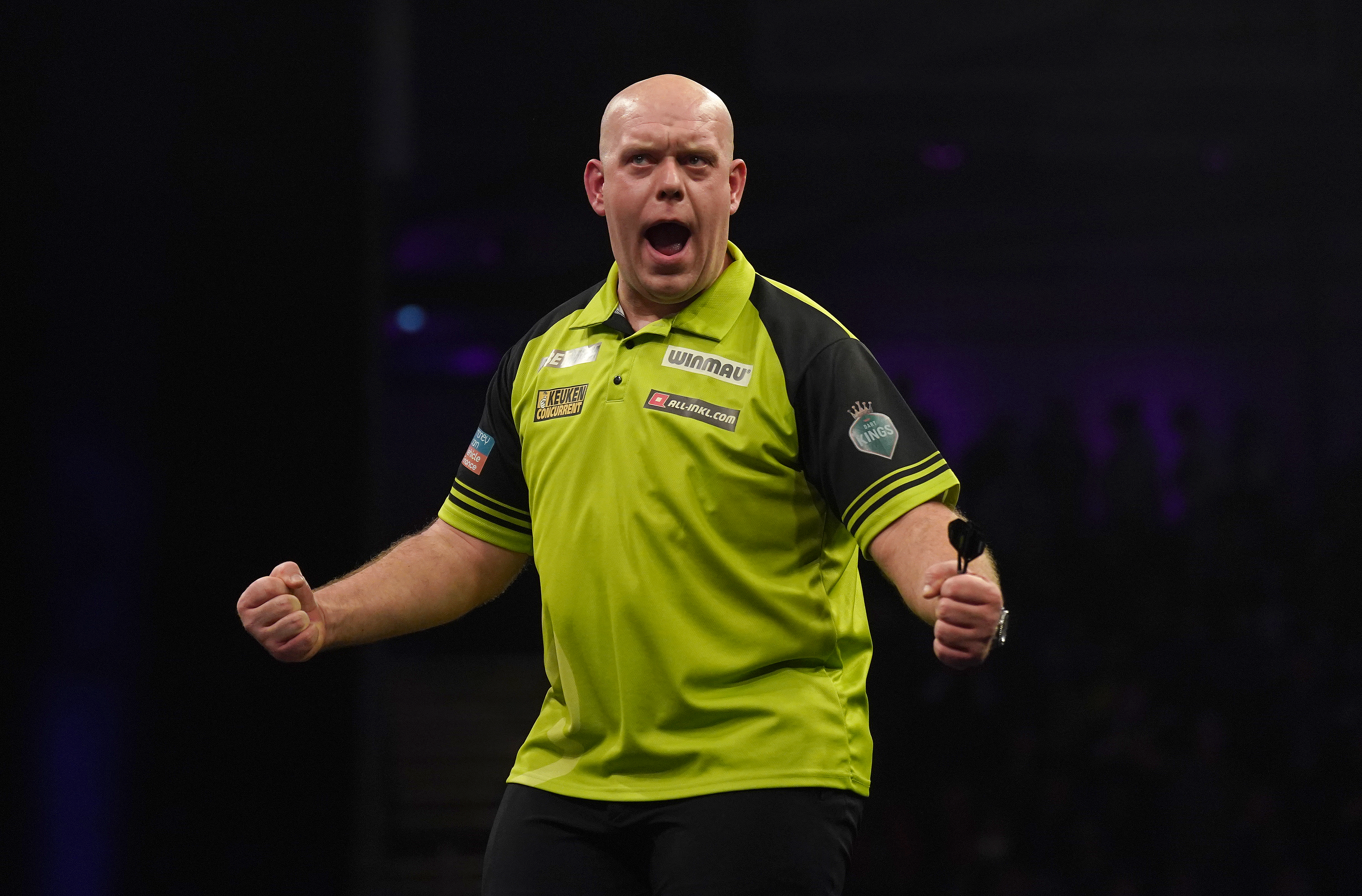 Van Gerwen went on to win the final against Nathan Aspinall