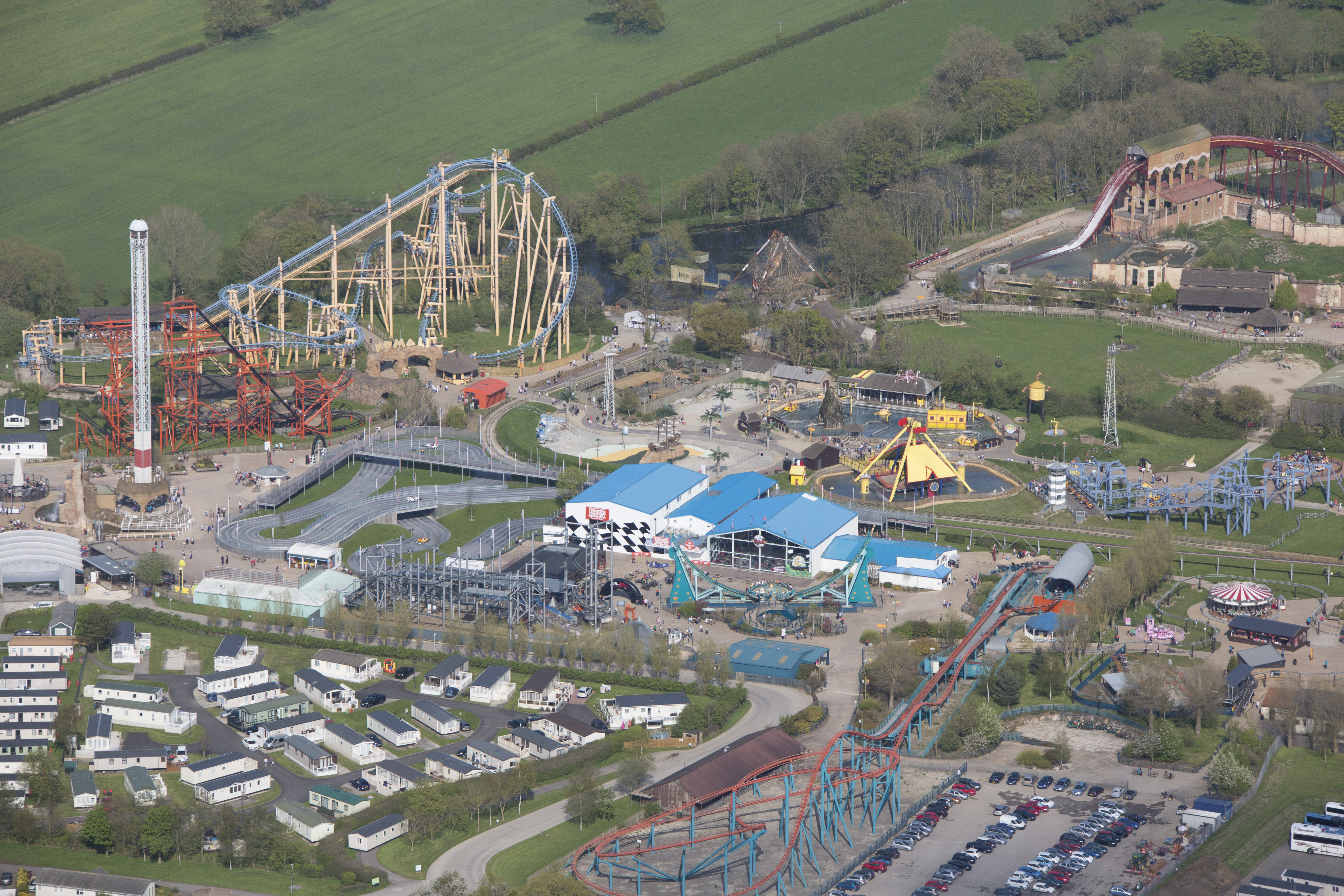 Flamingo Land is behind the new resort (pictured)