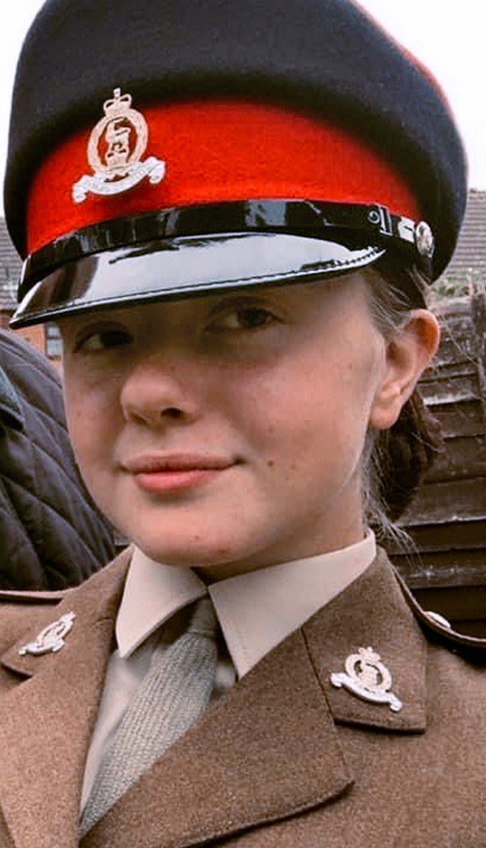 Courtney, 18, had also been a serving soldier