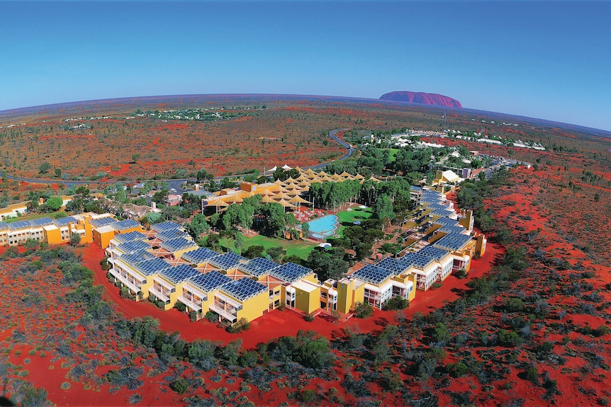 Aerial view of Ayers Rock Resort