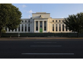 The Marriner S. Eccles Federal Reserve Board Building in Washington, DC.  Photographer: Kevin Dietsch/Getty Images