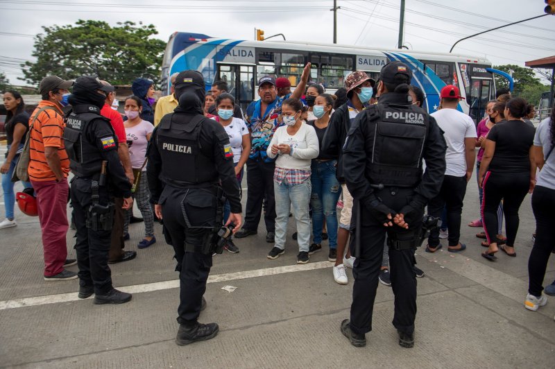 The United States on Thursday announced a series of funds to provide Ecuadorian military and police with critical infrastructure and equipment as the country (Guayaquilis pictured in 2021) is rocked by "internal armed conflict." File Photo by Marcos Pin/EPA-EFE