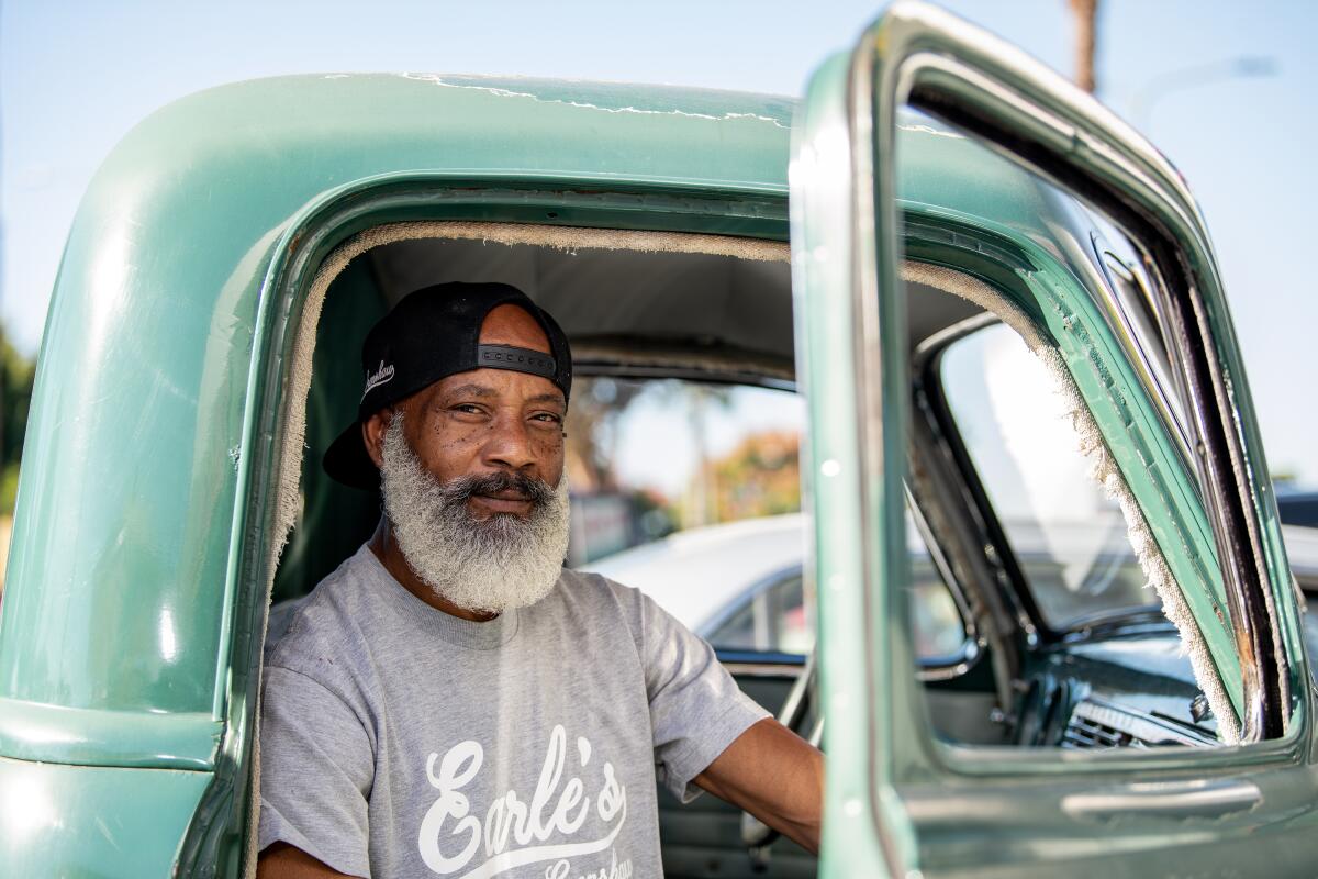 Portrait of Duane Earle of Earle's On Crenshaw. (Mariah Tauger / Los Angeles Times)