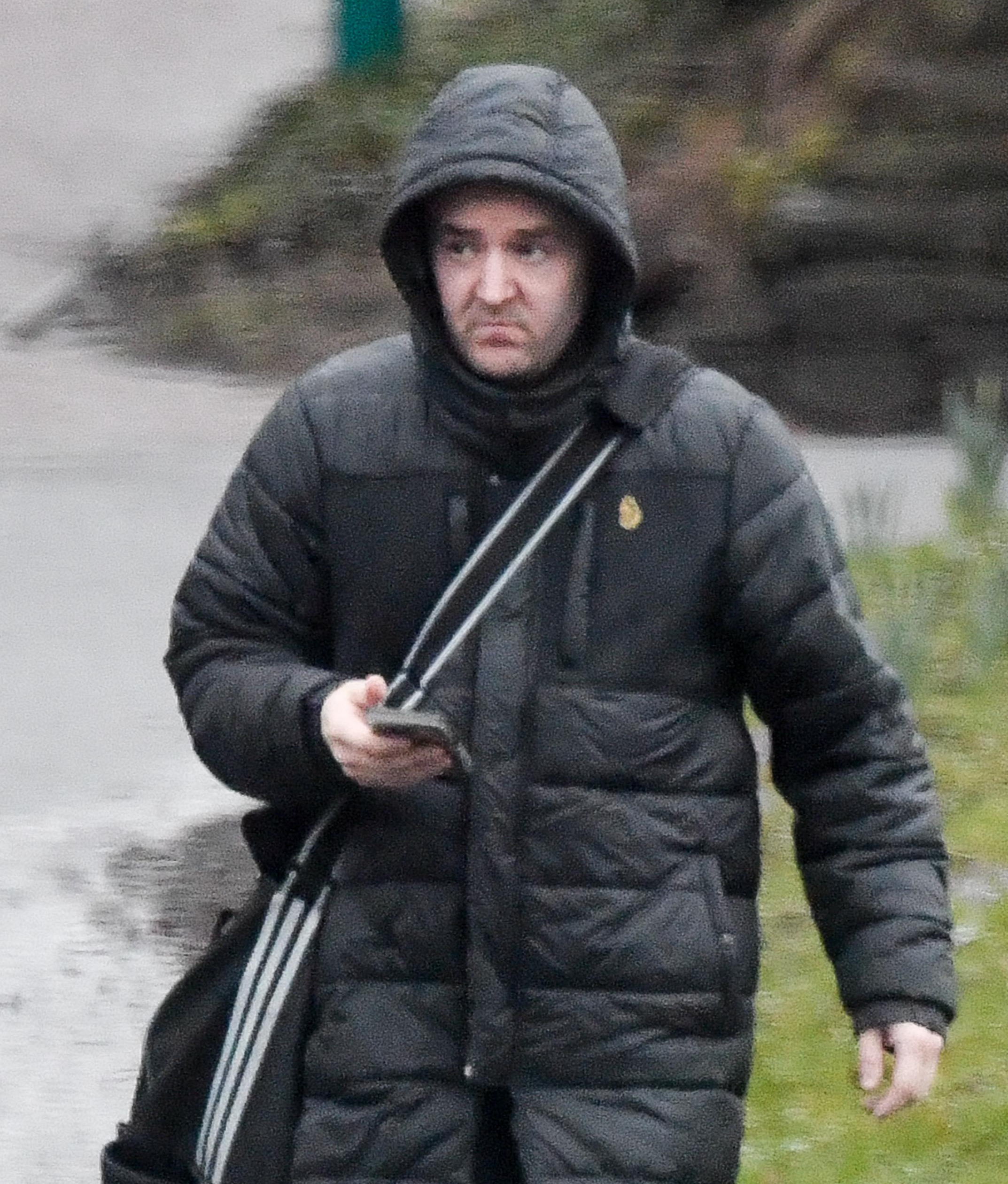 Alan Halsall is seen for the first time since breaking up with his long-term girfriend