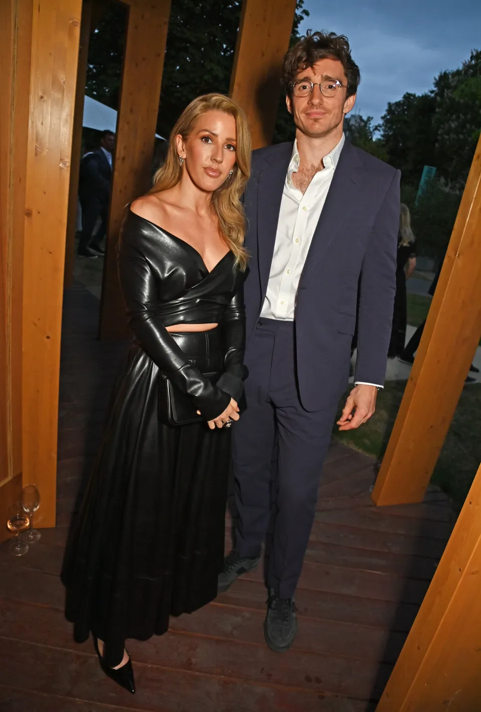 Ellie with her ex Caspar Jopling - who confirmed their split this week