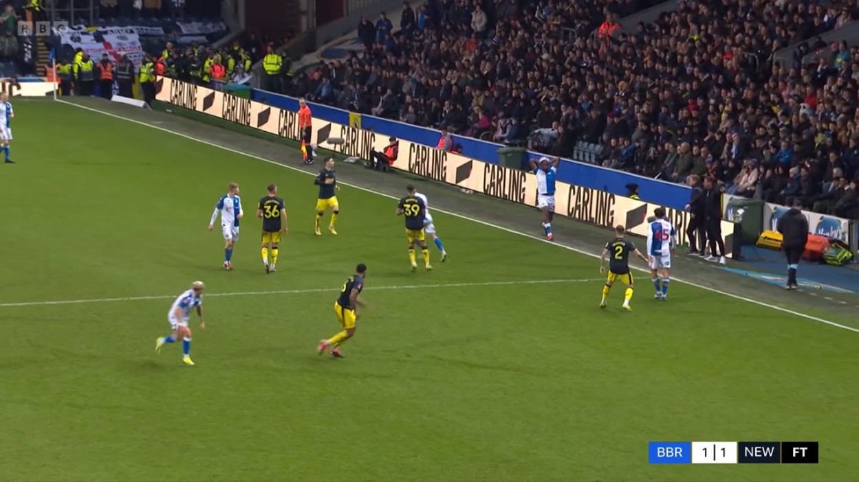 Fans are convinced Blackburn's equaliser should have been disallowed