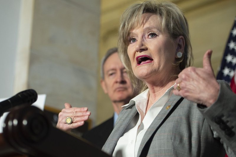 Sen. Cindy Hyde-Smith, R-Miss., blocked the quick passage Wednesday of a bill that would have provided federal protections for access to in vitro fertilization, calling it "vast overreach." File photo by Bonnie Cash/UPI