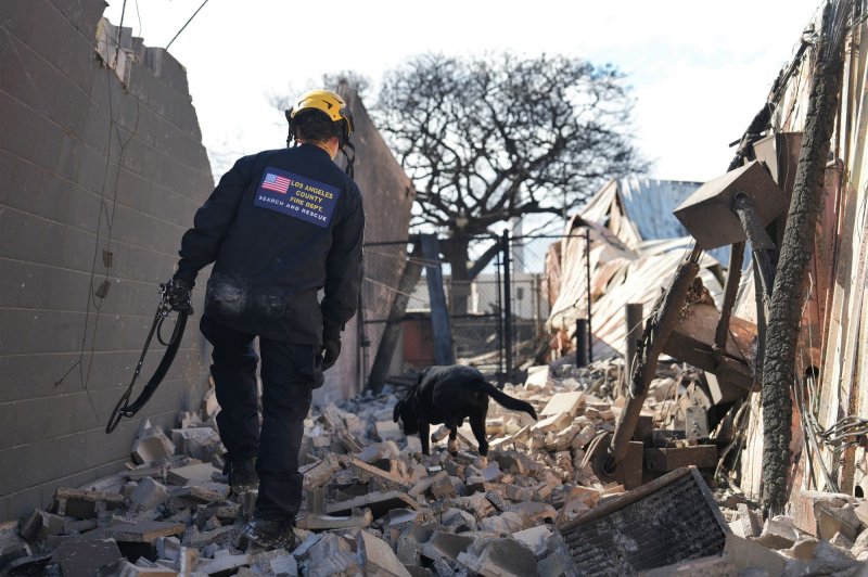 FEMA Urban Search and Rescue teams work with local fire departments and National Guard in Lahaina, Maui, on August 16 in the wake of deadly wildfires. File Photo by Dominick Del Vecchio/FEMA