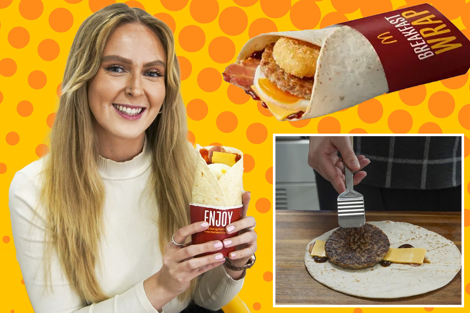 Maccies fans can finally rejoice as the beloved Breakfast Wrap is back on menus from today