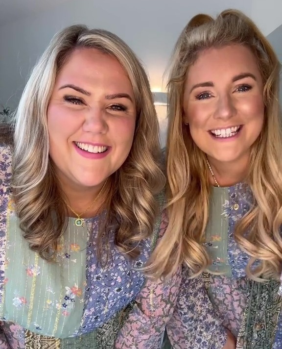 Laura Adlington, who is a size 26, and her bestie Lottie Drynan, who is a size 12, have tried on the same three dresses to see how they look on different sized bodies