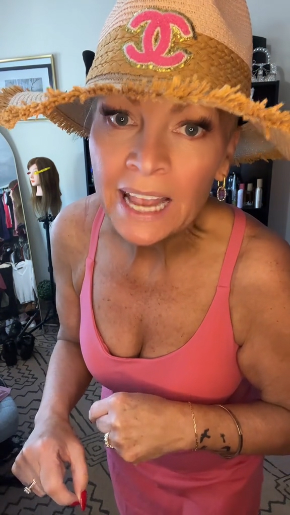 Faith, an over-50 fashionista tried on new dresses for her cruise trip