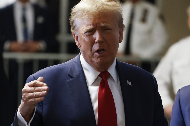 Judge Arthur Engoron ordered former President Donald Trump (pictured earlier this month) to pay a $354 million penalty and slapped him with a three-year ban from doing real estate business in New York. Photo by John Angelillo/UPI