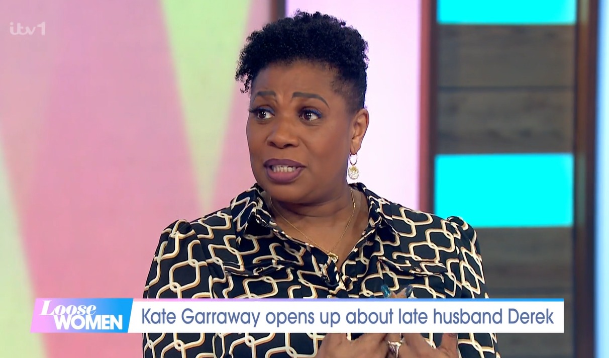 Brenda Edwards broke down in tears as she praised Kate Garraway's strength