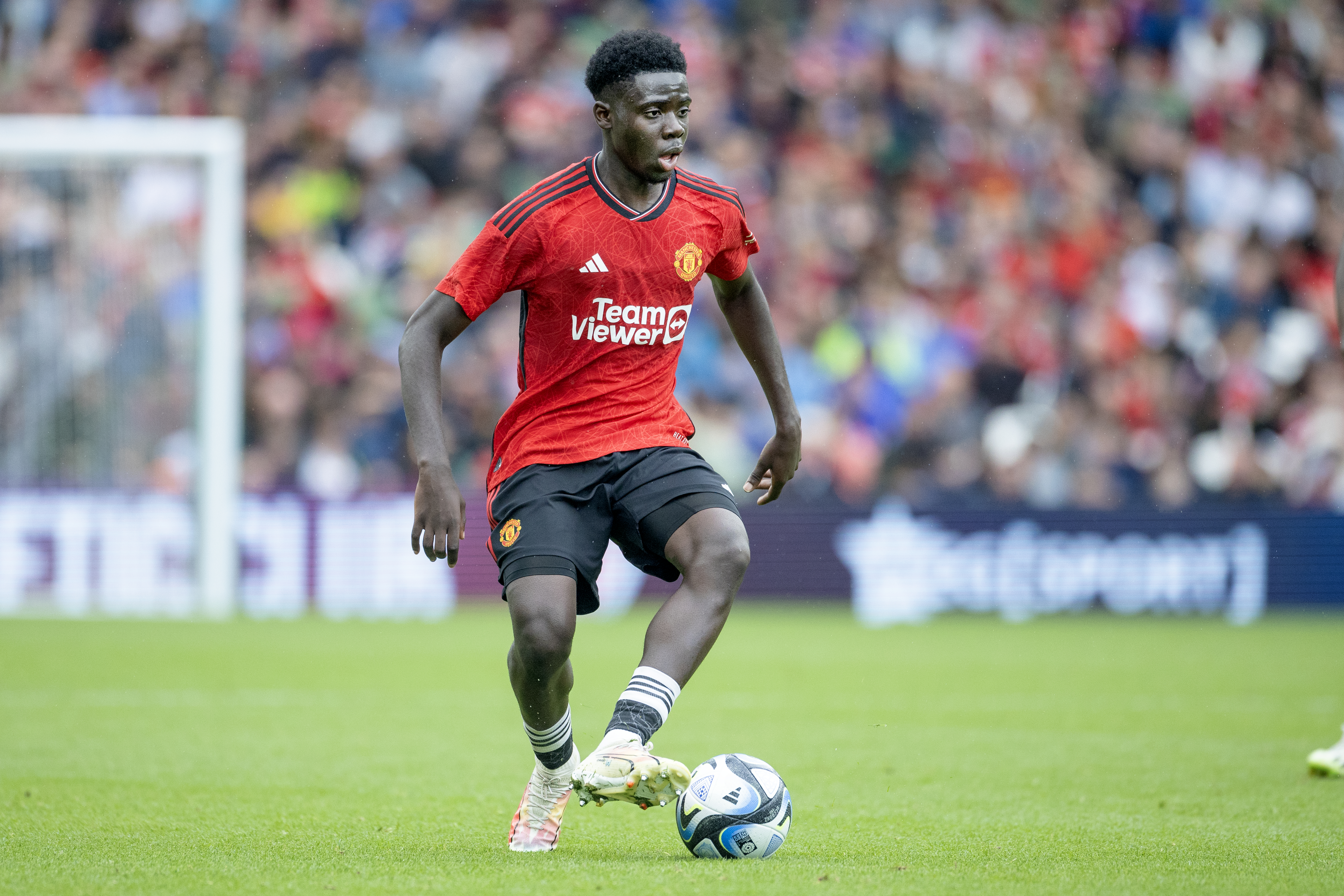 Omari Forson has been named in Manchester United's starting XI for their clash with Fulham